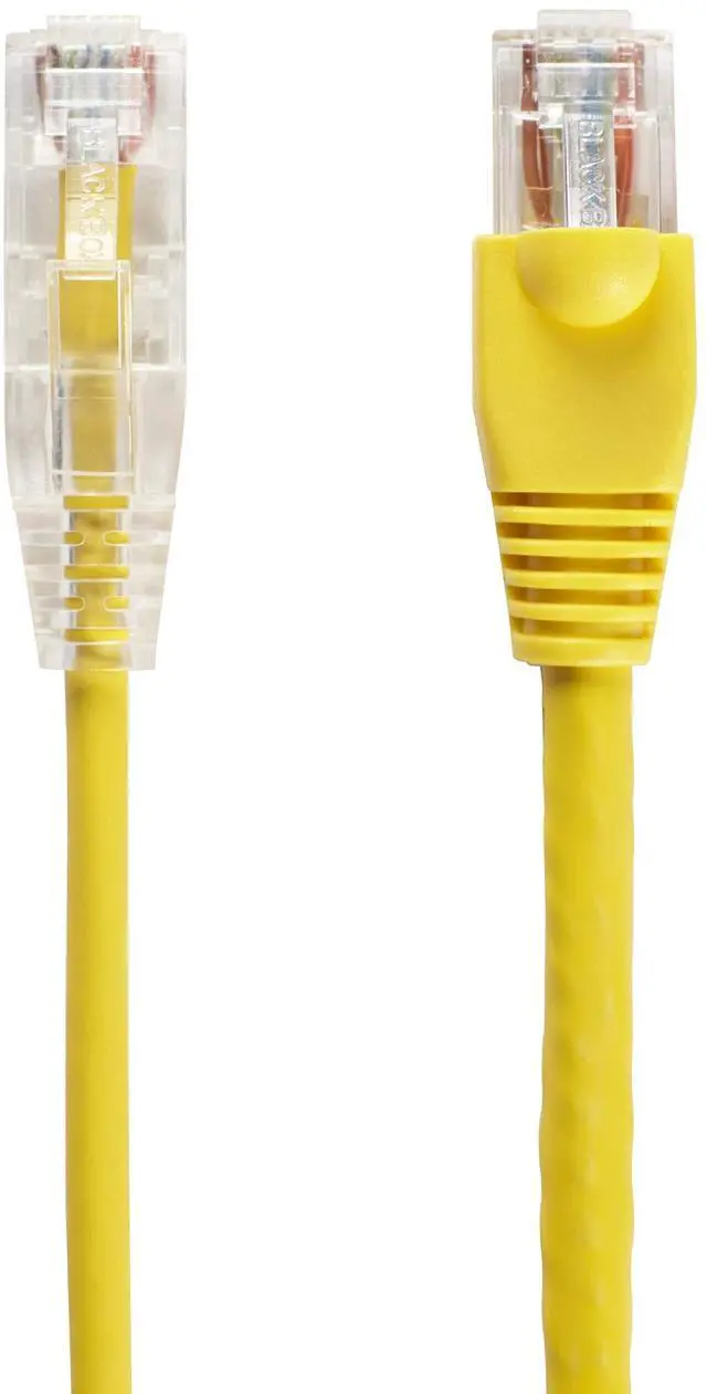 Alt view image 7 of 8 - BLACK BOX C6PC28-YL-07 CAT6 250-MHZ STRANDED ETHERNET PATCH CABLE - UNSHIELDED (UTP), CM PVC, SNAGLESS