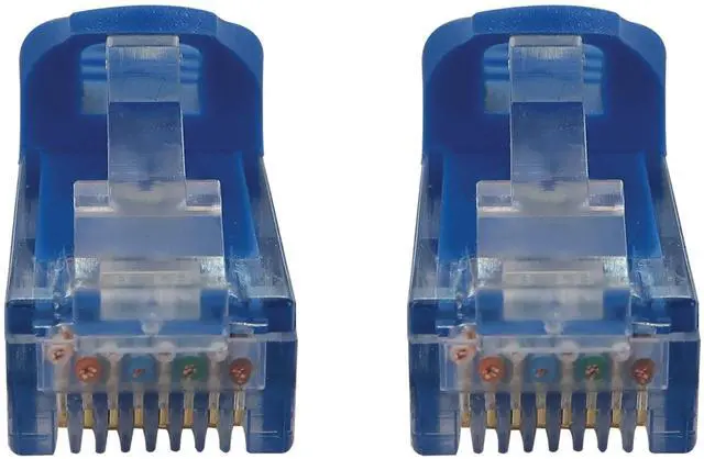 Alt view image 12 of 13 - Tripp Lite Cat6a 10G Snagless Molded UTP Ethernet Cable (RJ45 M/M), PoE, Blue, 5 ft. (1.5 m) - 5 ft Category 6a Network Cable for Network Device, Switch, Patch Panel, Server, Router, Hub, Computer, Pr