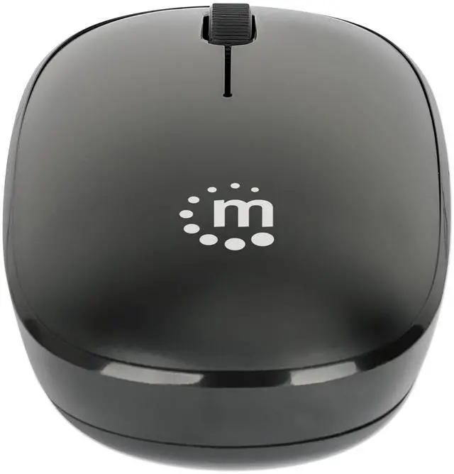 Alt view image 9 of 12 - Manhattan MW3050 Wireless Optical USB Mouse - Full-size Mouse - Optical - Wireless - 32.81 ft - Radio Frequency - 2.40 GHz - Black - USB Type A - 1200 dpi - Scroll Wheel - 3 Button(s) - Symmetrical -