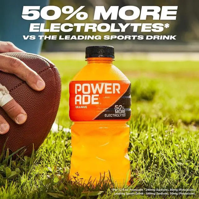 Alt view image 10 of 10 - Powerade Orange Sports Drink 20 oz. 24 Bottles/Pack (049000032789)