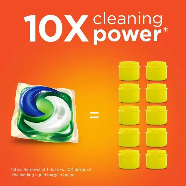 Alt view image 5 of 8 - PODS Laundry Detergent HE Compatible Clean Breeze 36 oz Tub 42 Pacs/Tub 80367521