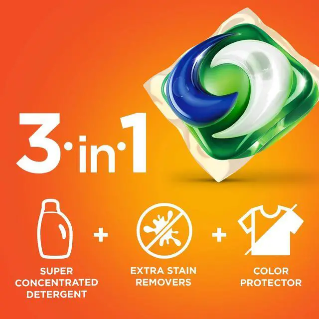 Alt view image 7 of 8 - PODS Laundry Detergent HE Compatible Clean Breeze 36 oz Tub 42 Pacs/Tub 80367521