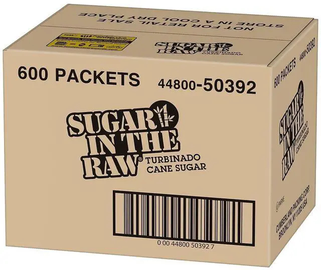 Alt view image 4 of 5 - Sugar In The Raw SMU50392 Molasses Turbinado Cane Sugar, Packets, 600/Carton