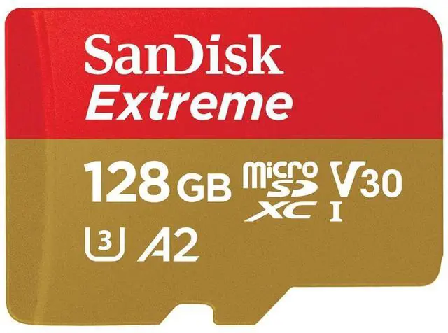 Alt view image 12 of 18 - SanDisk Extreme 128 GB Class 3/UHS-I (U3) V30 microSDXC - 190 MB/s Read - 90 MB/s Write SDSQXAA-128G-AN6MA