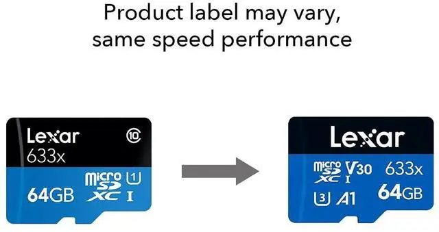 Alt view image 3 of 8 - microSDXC Memory Card UHS-I U1 Class 10 64 GB LSDMI64GBBNL633