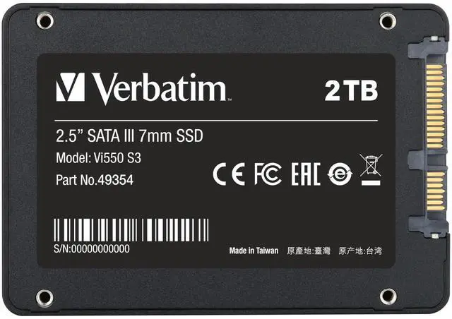 Alt view image 10 of 14 - Verbatim Vi550 2TB 2.5" SATA III Internal Solid State Drive 49354