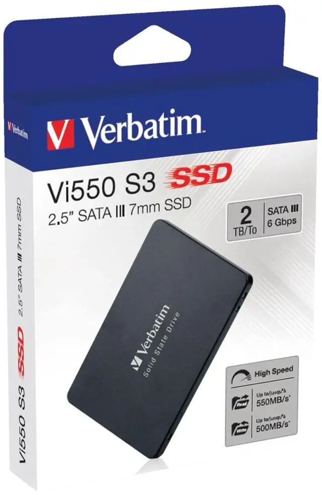 Alt view image 13 of 14 - Verbatim Vi550 2TB 2.5" SATA III Internal Solid State Drive 49354