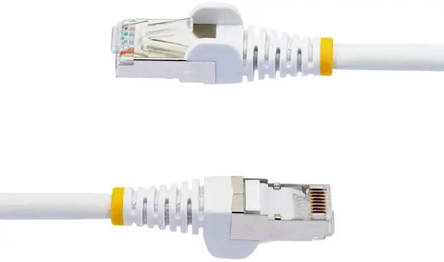 Alt view image 3 of 5 - StarTech 20ft CAT6a Snagless S/FTP Ethernet Cable White NLWH20FCAT6APATCH