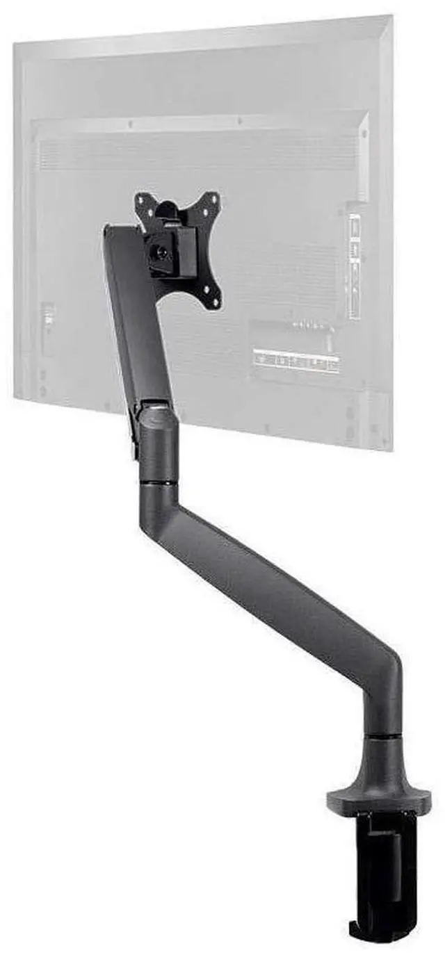 Alt view image 15 of 18 - Monoprice Smooth Full Motion Single Monitor Adjustable Gas Spring Desk Mount - Black For Large Screens, Supports Up To 34 inch Monitors, 19.8 LBS Display Weight - Workstream Collection