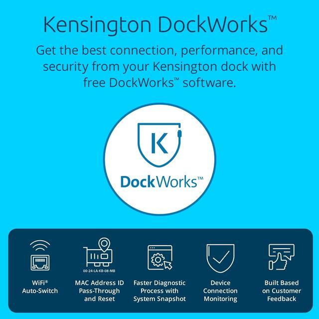 Alt view image 15 of 16 - Kensington SD4842P EQ USB-C 10Gbps Triple Video Driverless Docking Station