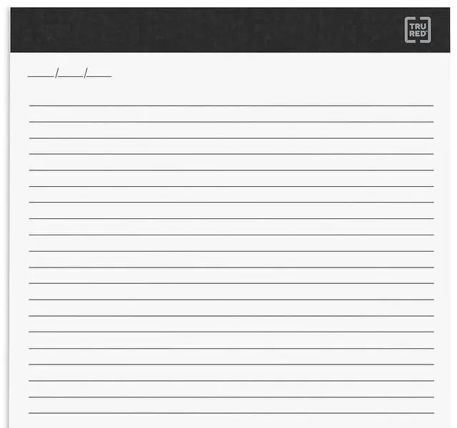 Alt view image 8 of 9 - TRU RED Notepads Narrow Rule White Sheets 8.5x11.75 50sht 12/Pack TR57384