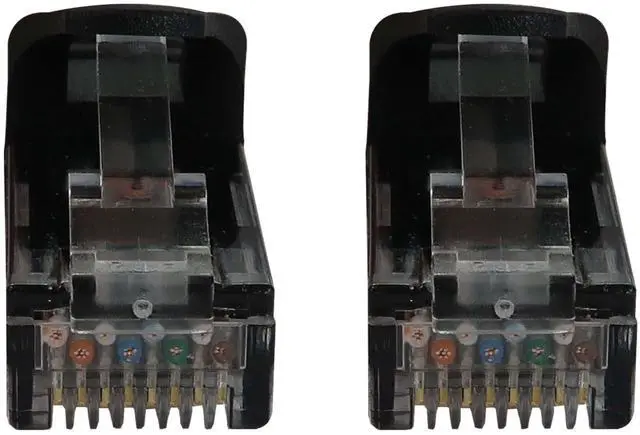 Alt view image 11 of 12 - Tripp Lite Cat6a 10G Snagless Molded UTP Ethernet Cable (RJ45 M/M), PoE, Black, 15 ft. (4.6 m) - 15 ft Category 6a Network Cable for Network Device, Switch, Patch Panel, Server, Router, Hub, Printer,