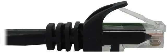Alt view image 12 of 12 - Tripp Lite Cat6a 10G Snagless Molded UTP Ethernet Cable (RJ45 M/M), PoE, Black, 15 ft. (4.6 m) - 15 ft Category 6a Network Cable for Network Device, Switch, Patch Panel, Server, Router, Hub, Printer,