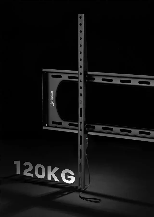 Alt view image 4 of 7 - Manhattan Heavy-Duty Low-Profile Large-Screen Fixed TV Wall Mount 461917