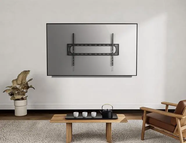 Alt view image 5 of 7 - Manhattan Heavy-Duty Low-Profile Large-Screen Fixed TV Wall Mount 461917