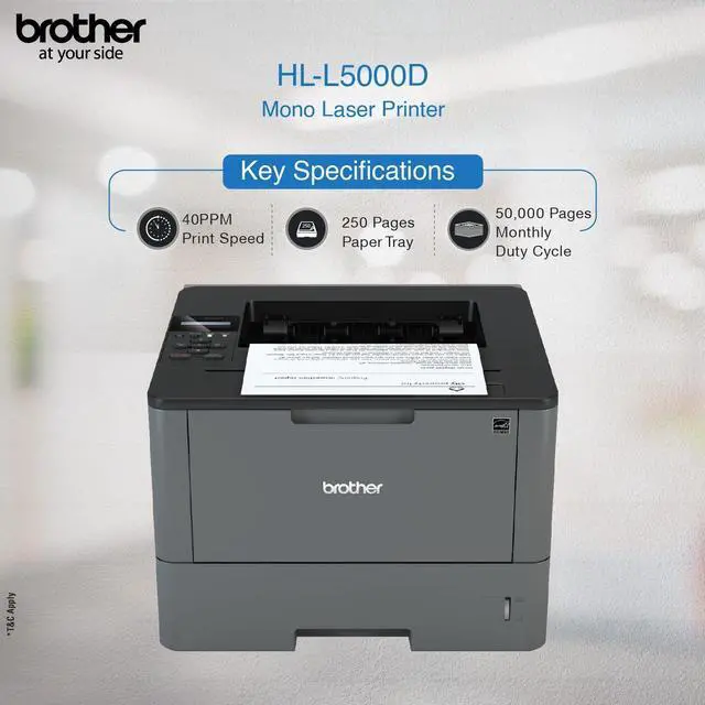 Alt view image 12 of 15 - Brother HL-L5000D -Business Monochrome Laser Printer with Duplex Printing and Parallel Interface