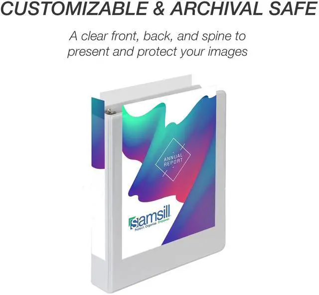 Alt view image 10 of 12 - Economy Round Ring View Binders 3 Rings 1" Capacity 8.5 x 5.5 White 6/Carton MP28507