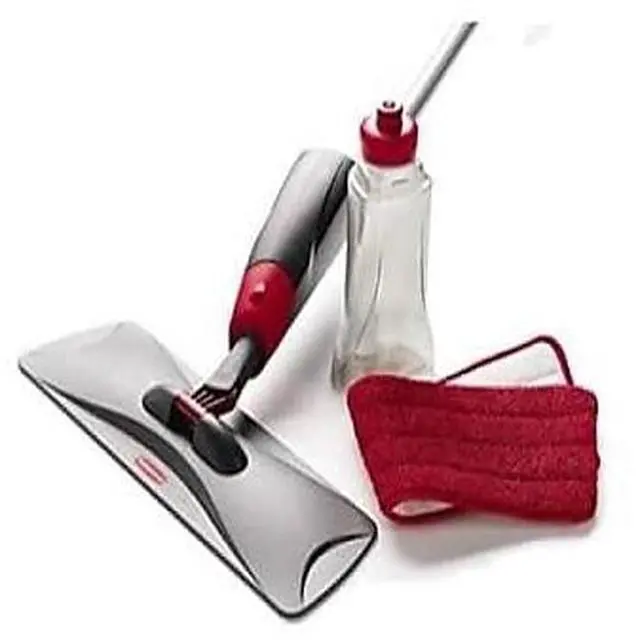 Alt view image 8 of 8 - Rubbermaid Reveal Microfiber Spray Mop Kit Silver/Black Handle 2856049