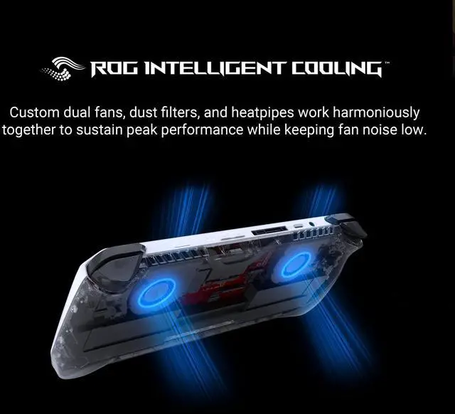 Alt view image 11 of 12 - ASUS ROG Ally RC71L 7" FHD 120Hz, 3.3 GHz Ryzen Z1 Extreme, AMD Radeon, 16 GB LPDDR5 RAM, 512 GB PCIe SSD, Windows 11 Home