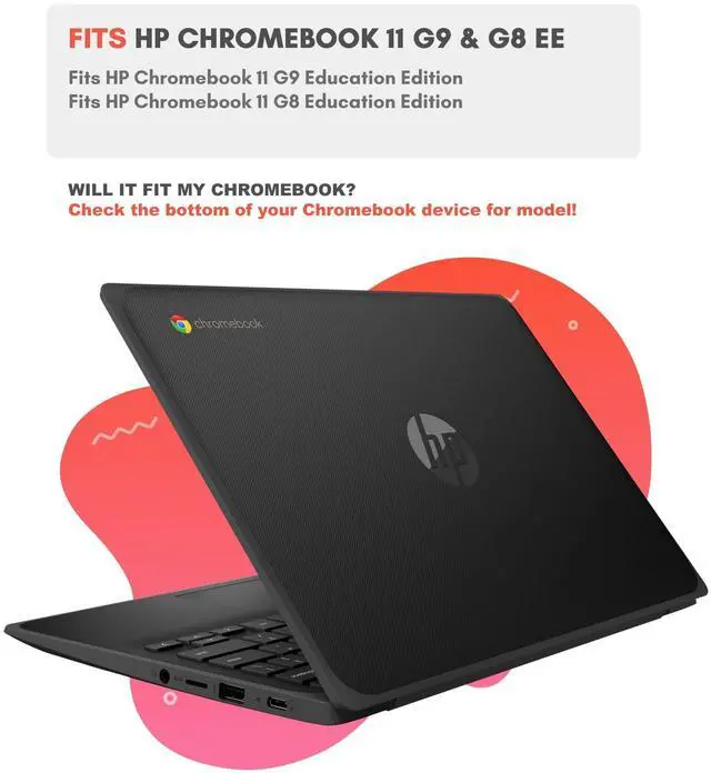Alt view image 9 of 13 - Shell HP G8/ G9 EE, 11" - Rugged Hard Shell Case for HP Chromebook G8 / G9 EE, 11" (10/2020)