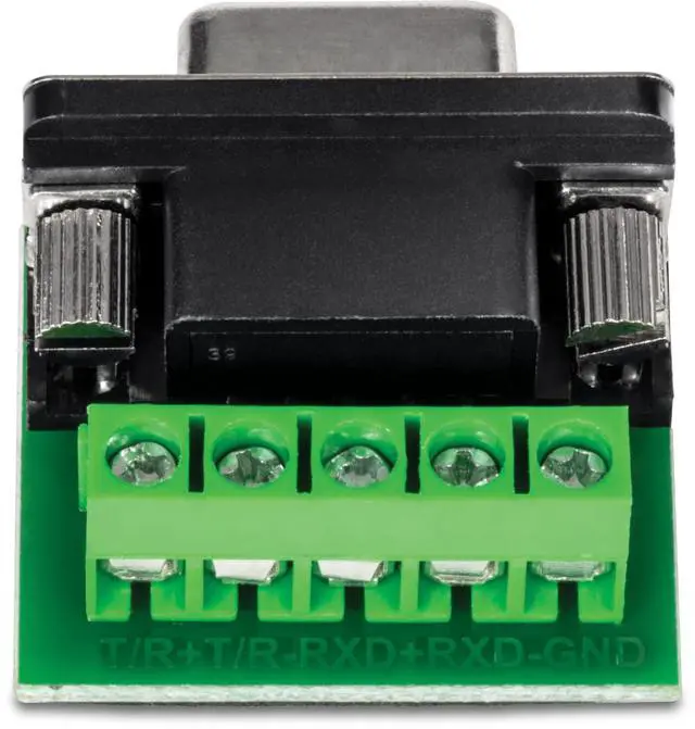 Alt view image 10 of 10 - TRENDnet RS232 to RS422 RS485 Converter Adapter, Serial Port Data Converter, Black, TI-S100