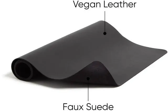 Alt view image 3 of 8 - Smead Vegan Leather Desk Pads 36 x 17 Charcoal 64828