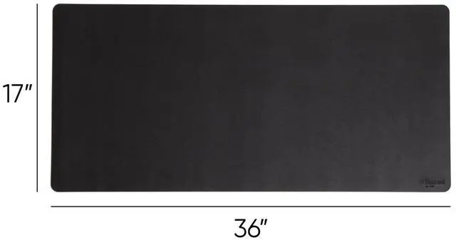 Alt view image 5 of 8 - Smead Vegan Leather Desk Pads 36 x 17 Charcoal 64828