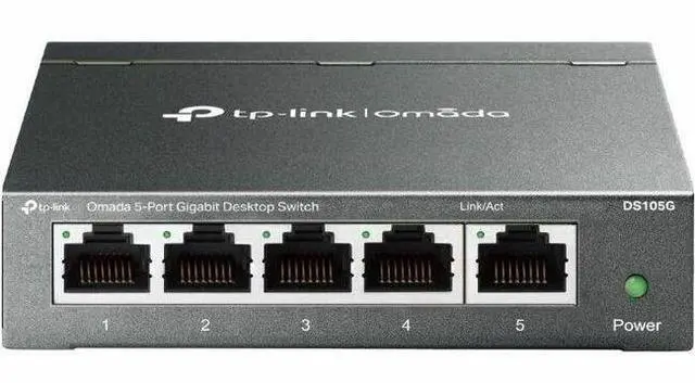 Alt view image 7 of 13 - TP-Link Omada 5-Port Gigabit Desktop Switch PORT: 5 Gigabit RJ45 Ports SPEC: Desktop Steel Case FEATURE: Plug and Play - DS105G