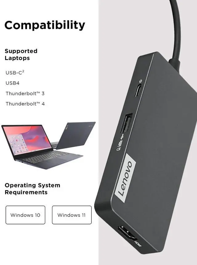 Alt view image 19 of 20 - Lenovo USB-C 7-in-1 Hub