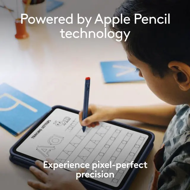 Alt view image 10 of 15 - Logitech Crayon Digital Pencil iPad Blu