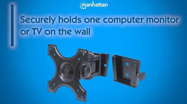 Alt view image 12 of 16 - Manhattan Adjustable Wall Mount - Supports One 13" - 22" Display Up To 26 Lbs