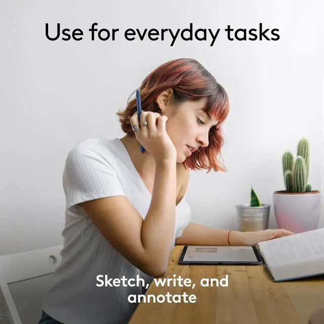 Alt view image 14 of 15 - Logitech Crayon Digital Pencil iPad Blu