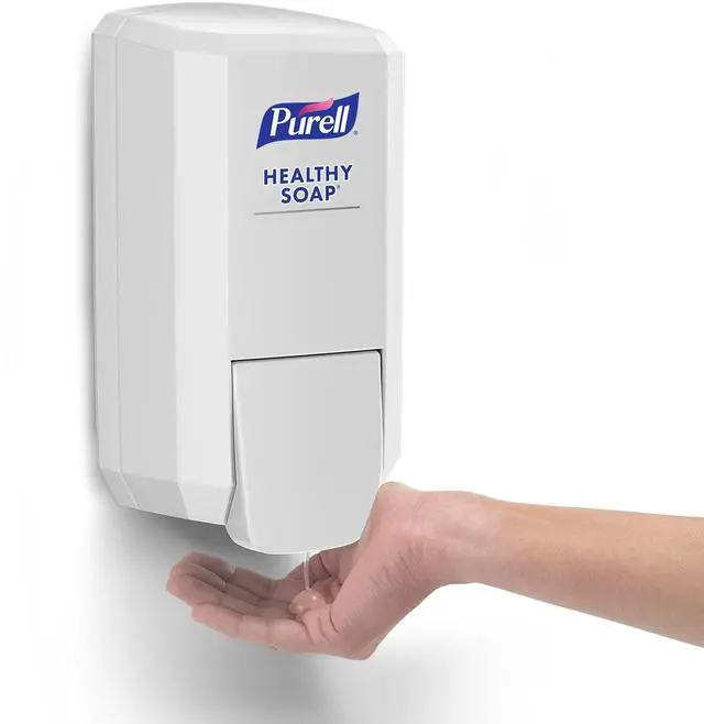 Alt view image 2 of 5 - CS2 Healthy Soap Dispenser 1000 mL 5.14" x 3.88" x 10" White 6/Carton 413106