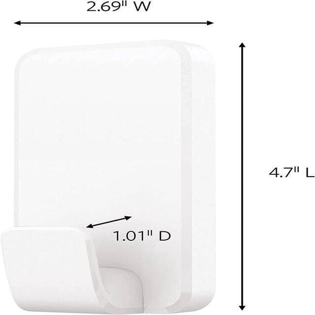 Alt view image 10 of 14 - Command X-Large Utility Hooks White 2/Pack (17011-2ES)