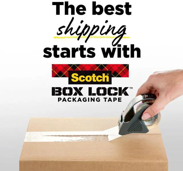 Alt view image 12 of 14 - Scotch Box Lock Shipping Packing Tape 1.88 in x 54.6 yds. Clear (3950)