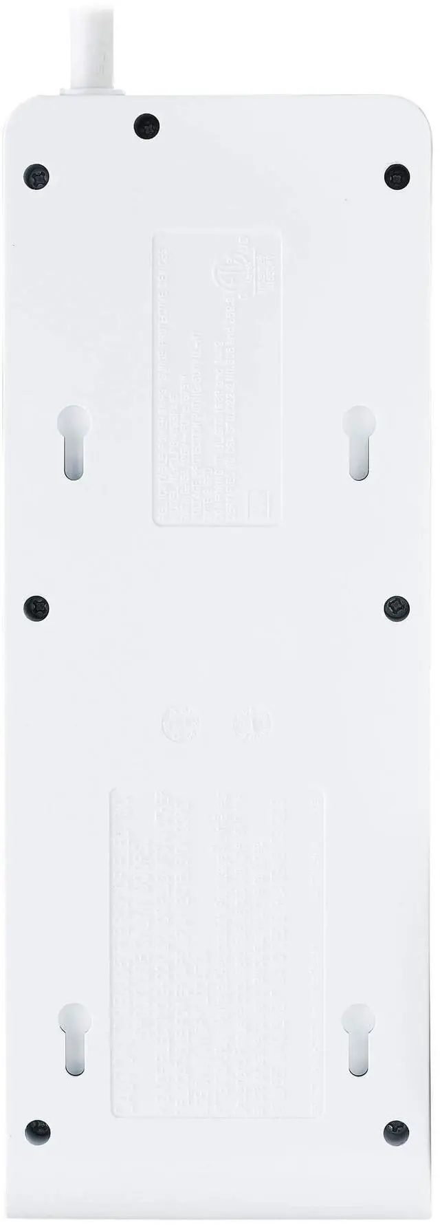 Alt view image 15 of 15 - Tripp Lite 15ft 6-Outlet 4 USB Surge Protector Power Strip White TLP64USBRA15