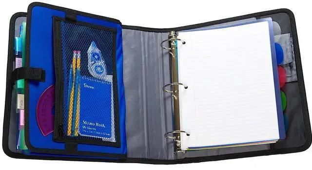 Alt view image 4 of 4 - Case It Premium Velcro Closure Binder 3 Rings 2" 11 x 8.5 Black S816BLACK
