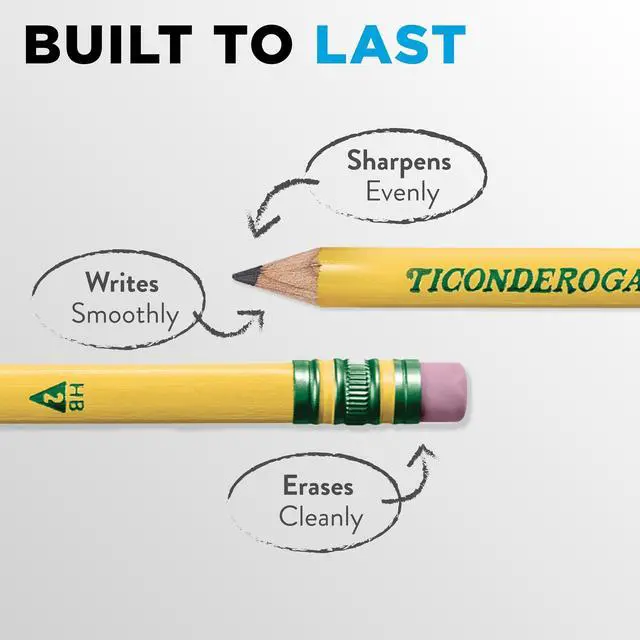 Alt view image 7 of 7 - Tri-Write Triangular Pencil HB #2 Black Lead Yellow Barrel 8/Pack X13852