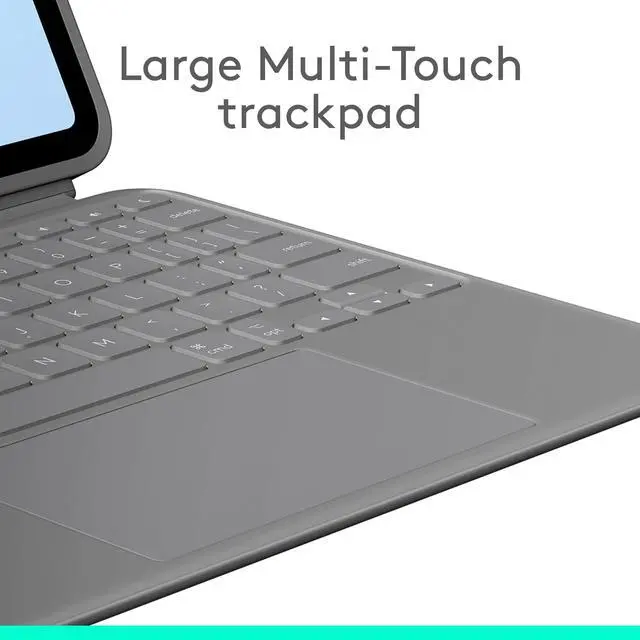 Alt view image 12 of 14 - Logitech Combo Keyboard Case for 11in iPad Air Oxford Grey 920012626
