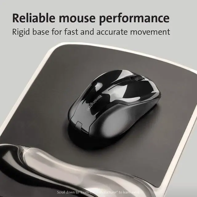 Alt view image 11 of 13 - Kensington Duo Gel Mouse Pad Wrist Rest K62399US