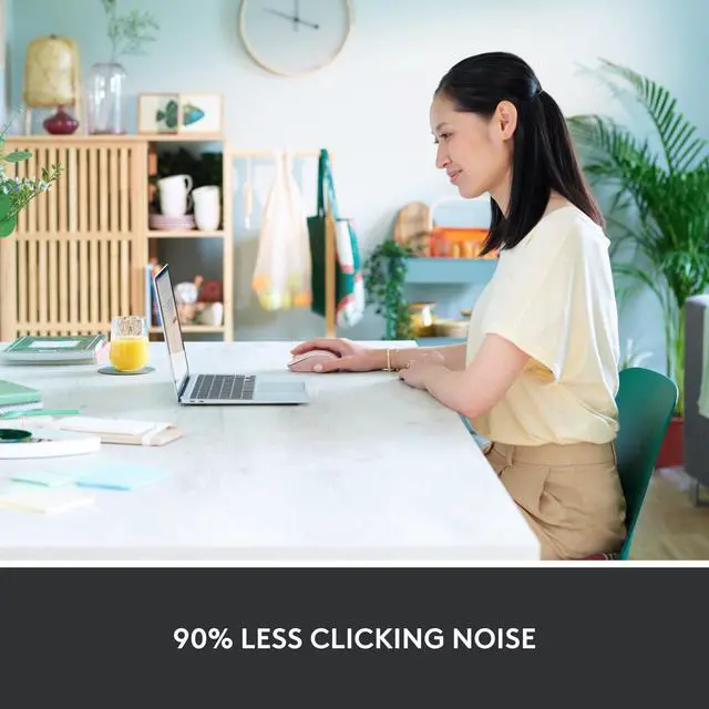 Alt view image 9 of 12 - Logitech Signature M550 Mouse - Optical - Wireless - 32.81 ft - Bluetooth/Radio Frequency - 2.40 GHz - Rose - USB - 4000 dpi - Scroll Wheel - 3 Button(s) - 3 Programmable Button(s) - Small/Medium Hand