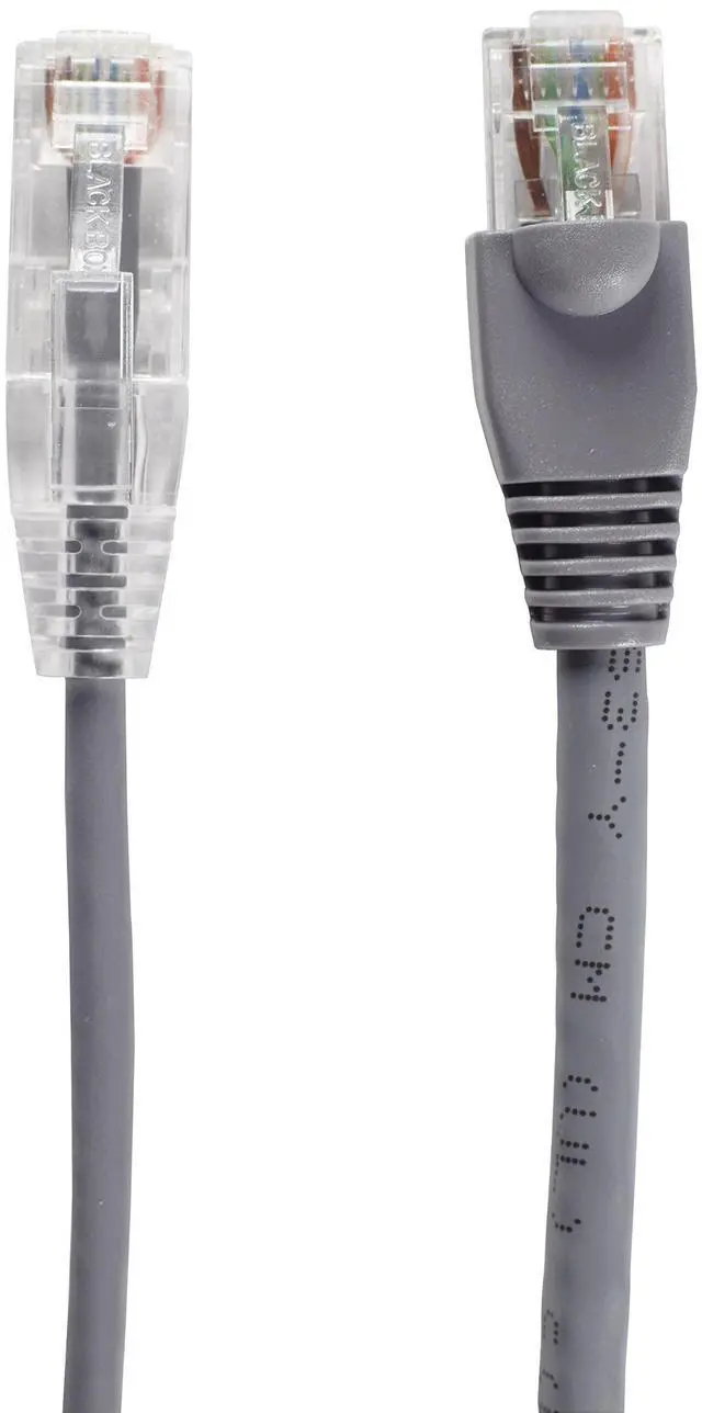 Alt view image 7 of 8 - BLACK BOX C6APC28-GY-07 CAT6A 500-MHZ SNAGLESS 28AWG STRANDED ETHERNET PATCH CABLE - UNSHIELDED (UTP), C