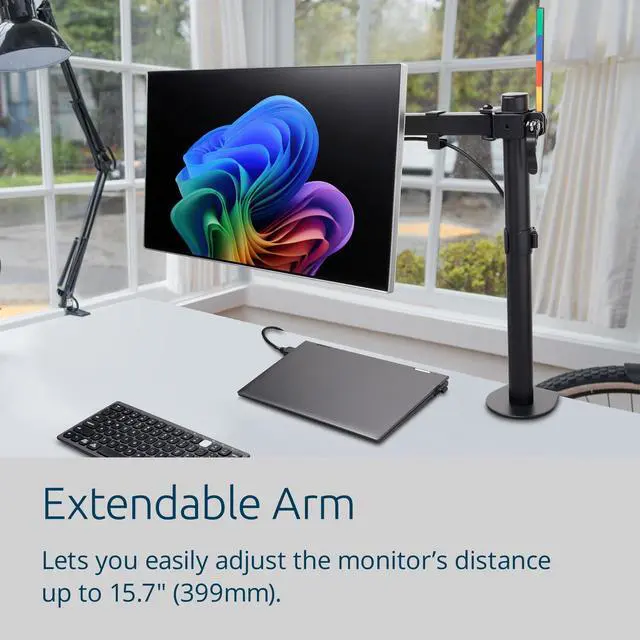 Alt view image 20 of 20 - Kensington SmartFit Desk Mount for Monitor Black K55408WW