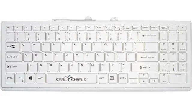 Main image of Seal Shield Cleanwipe Pro Waterproof Keyboard, White SSWKSV101PR