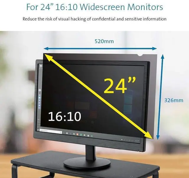 Alt view image 20 of 20 - Kensington K52794WW Privacy Screen for Widescreen Monitors