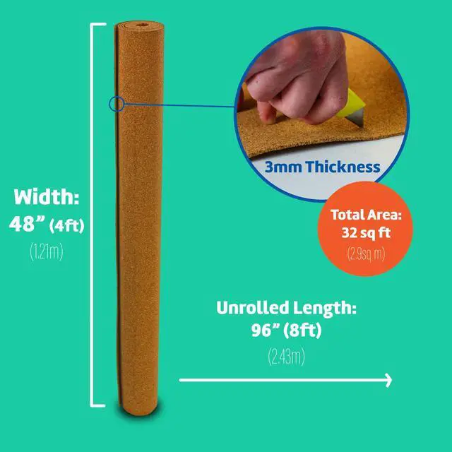 Alt view image 18 of 19 - Flipside Cork Rolls 4X8Ft 3Mm Thick 38001