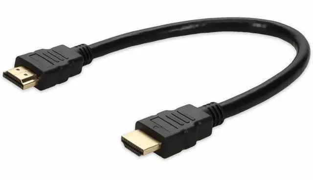 Alt view image 6 of 6 - 1Ft Hdmi 1.3 Male To Hdmi 1.3 Male Black Cable For Resolution Up To 2560X1600 (Wqxga)