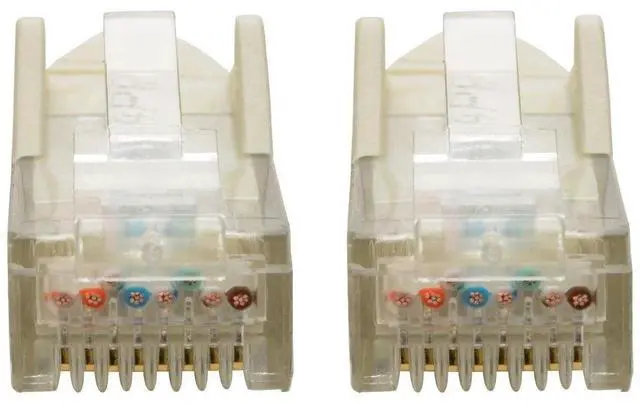 Alt view image 11 of 13 - Tripp Lite 6Ft Cat6 Snagless Molded Patch Cable Utp White Rj45 M/M 6'