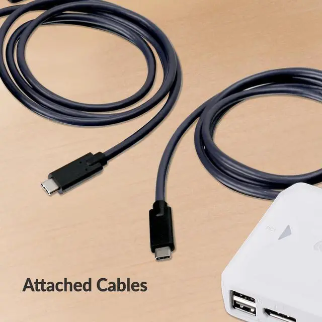 Alt view image 19 of 20 - IOGEAR 2-Port 4K USB-C KVM Switch with DisplayPort output GCS72CC