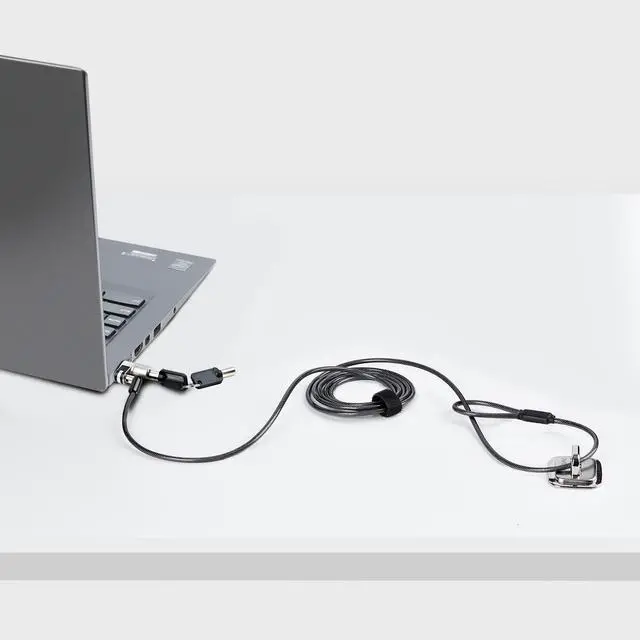 Alt view image 6 of 7 - StarTech 6ft Nano Laptop Cable Lock NANOKLAPTOPLOCK